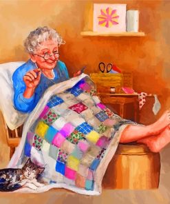 Grandma's Relaxing Moments Paint By Numbers