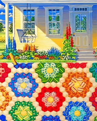 Grandmother Quilt Gardens Paint By Numbers