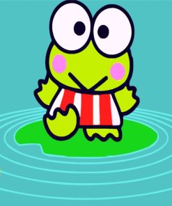 Easy Green Frog Paint By Numbers