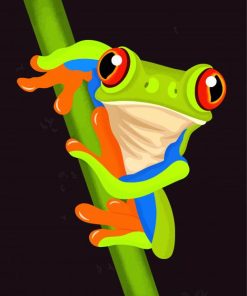 Green Frog Kids Paint By Numbers