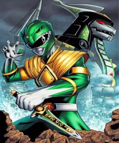 Heroic Green Power Ranger Paint By Numbers