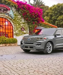 Grey Ford Explorer Car Paint By Numbers