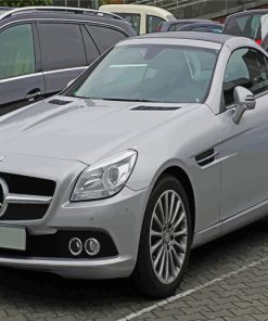 Grey Mercedes SLK Car Paint By Numbers