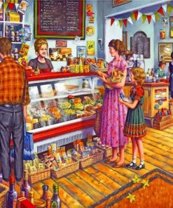 Grocery Shop Experience Paint By Numbers