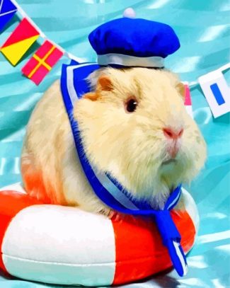 Guinea Pig Marine Paint By Numbers