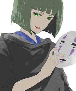 No Face Anime Paint By Numbers