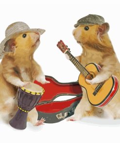 Hamsters Musical Fun Paint By Numbers