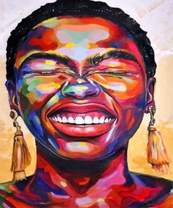 Smiling African Woman Paint By Numbers