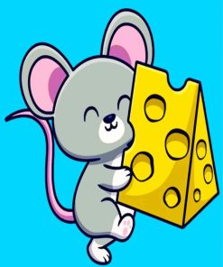 Cheerful Mouse for Kids Paint By Numbers