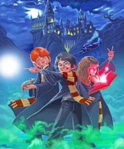 Harry Potter Hogwarts Crew Paint By Numbers