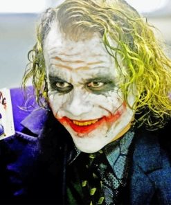 Heath Ledger Iconic Joker Paint By Numbers