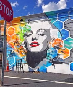 Marilyn Monroe Street Art Paint By Numbers