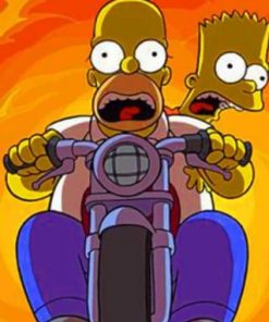 Homer Simpson Animation Paint By Numbers