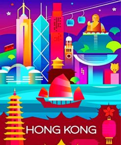 Hong Kong Scenic Adventure Paint By Numbers