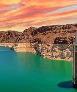 Hoover Dam Scenic View Paint By Numbers