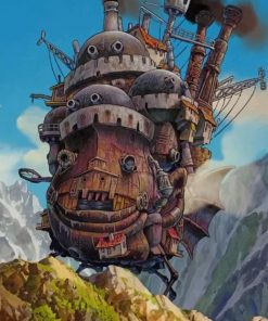 Howls Moving Castle Ghibli Japan Paint By Numbers