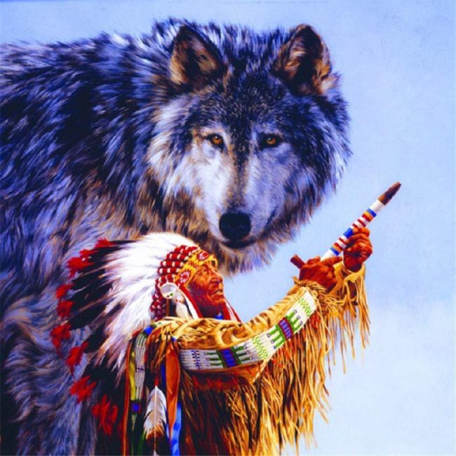 Wolf Spirit Animals Paint By Numbers