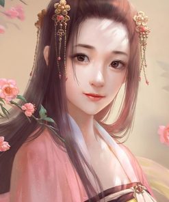 Asian Woman Geisha Paint By Numbers