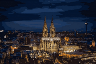 Cologne Cathedral Cityscape Paint By Numbers