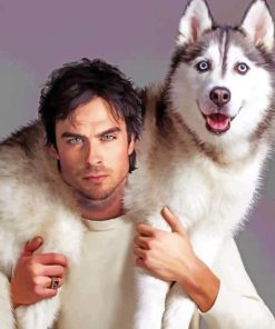 Husky Companion of Ian Somerhalder Paint By Numbers
