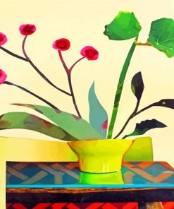 Japanese Ikebana Flowers Paint By Numbers