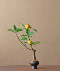 Japanese Ikebana Flowers Paint By Numbers