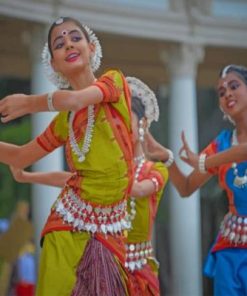 Indian Women Dancers Paint By Numbers