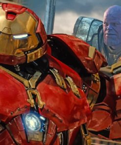 Iron Man vs Thanos Marvel Paint By Numbers