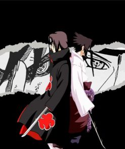 Itachi and Sasuke Naruto Paint By Numbers