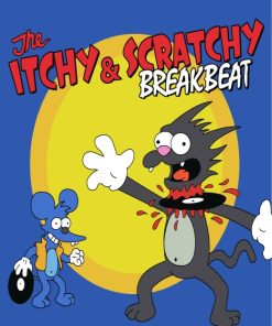 Itchy and Scratchy Animation Paint By Numbers