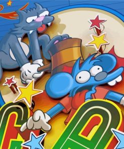 Itchy And Scratchy Cartoon Paint By Numbers