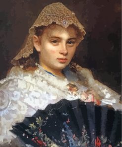 Ivan Kramskoy Vintage Style Paint By Numbers