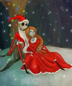 Jack and Sally Christmas Art Paint By Numbers