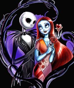 Jack And Sally Romance Paint By Numbers