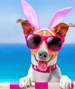 Jack Russell Terrier Summer Fun Paint By Numbers