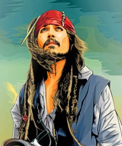 Captain Jack Sparrow Paint By Numbers