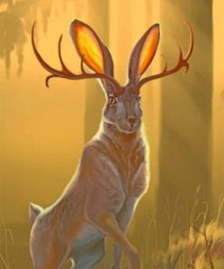 Majestic Jackalope Animal Paint By Numbers