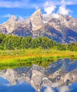 Wyoming Landscapes Jackson Hole Paint By Numbers