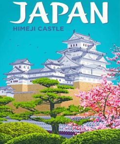 Himeji Castle Japan Paint By Numbers