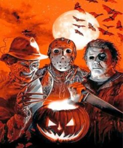 Jason Voorhees Horror Paint By Numbers