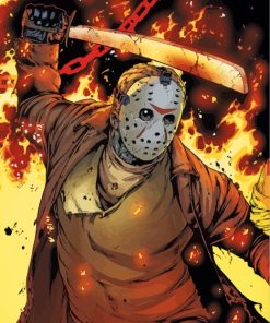 Jason Voorhees Horror Paint By Numbers