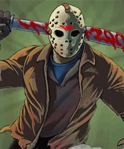 Jason Voorhees Horror Movies Paint By Numbers