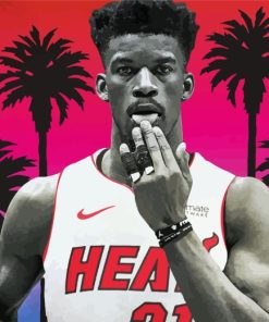 Miami Heat Star Jimmy Butler Paint By Numbers