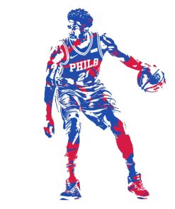Joel Embiid 76ers Paint By Numbers