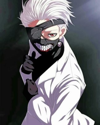 Ken Kaneki Anime Paint By Numbers