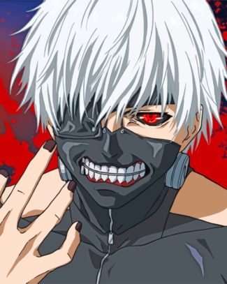 Ken Kaneki Anime Paint By Numbers