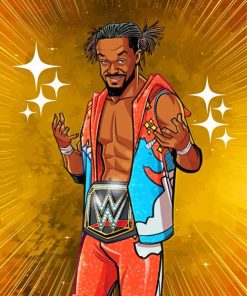 Kofi Kingston Professional Wrestler Paint By Numbers