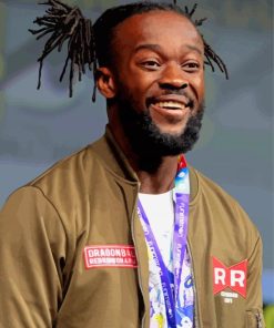 Kofi Kingston Wrestling Paint By Numbers