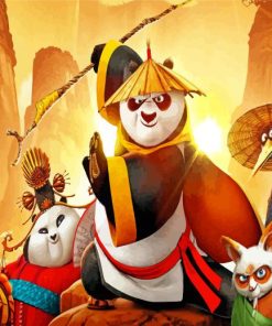 Kung Fu Panda Animation Paint By Numbers