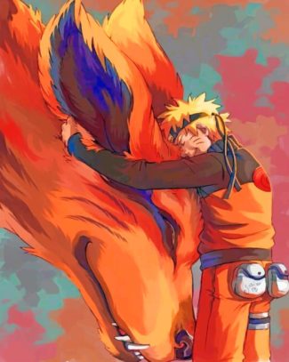 Kurama Naruto Anime Paint By Numbers